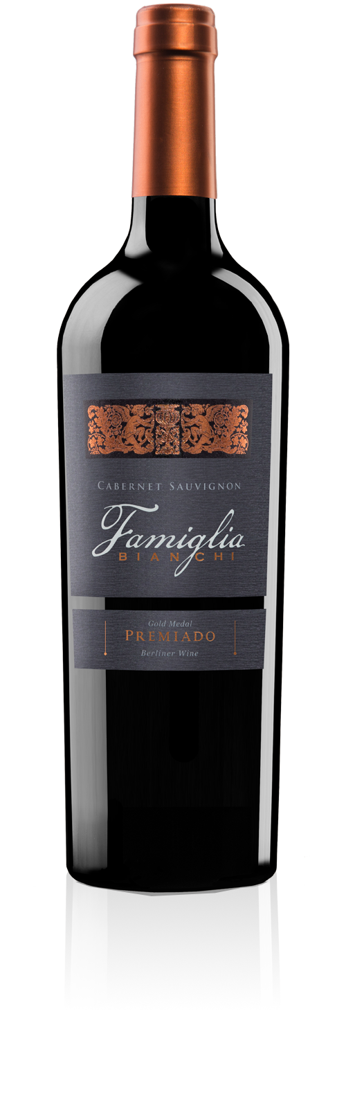 Botella de Famiglia Bianchi cabernet