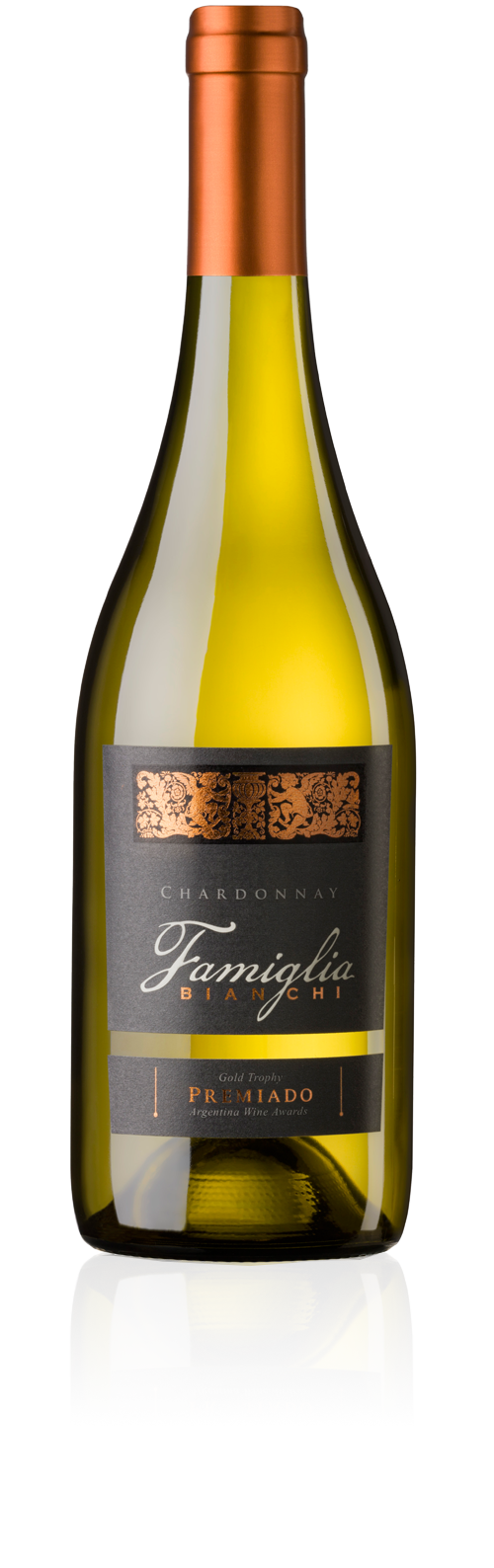 Botella de Famiglia Bianchi Chardonnay