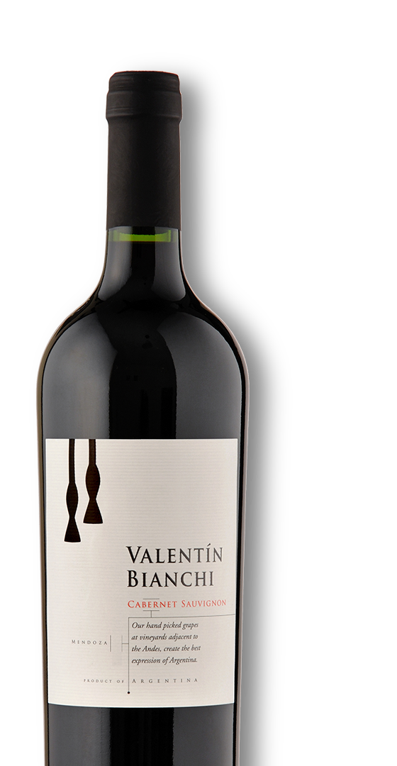 Botella de Valentín Bianchi Cabernet Sauvignon