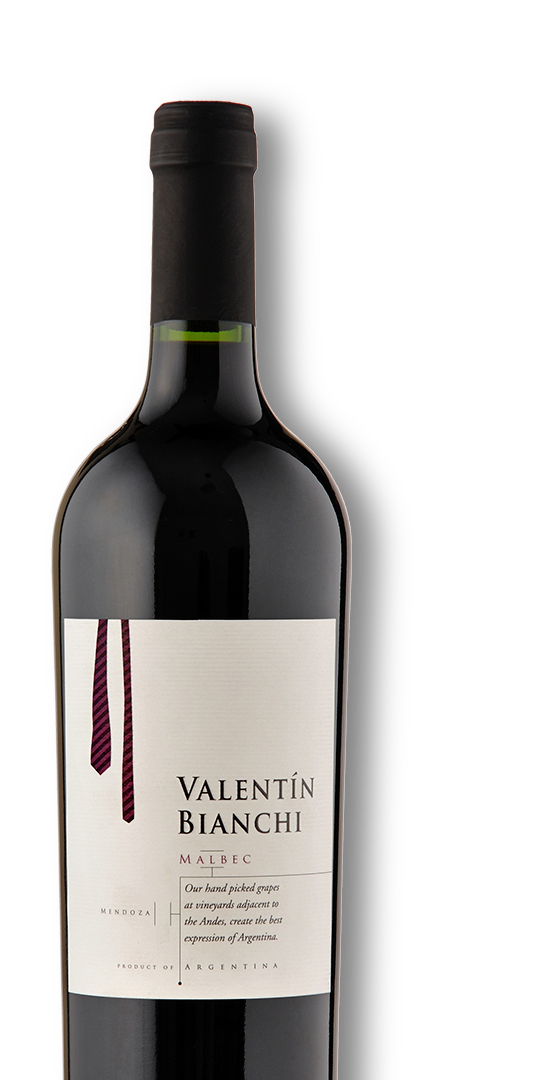 Botella de Valentín Bianchi Malbec